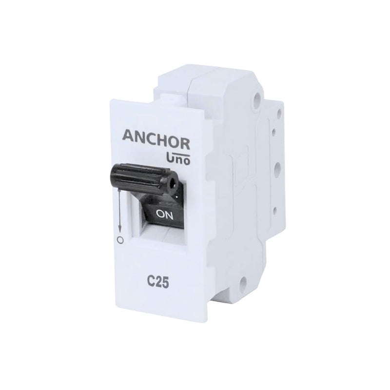 Anchor by Panasonic UNO Mini Roma 25 Amp Single Pole C Curve Mini MCB | Single Pole 25A Mini MCB (66155) - Image 5