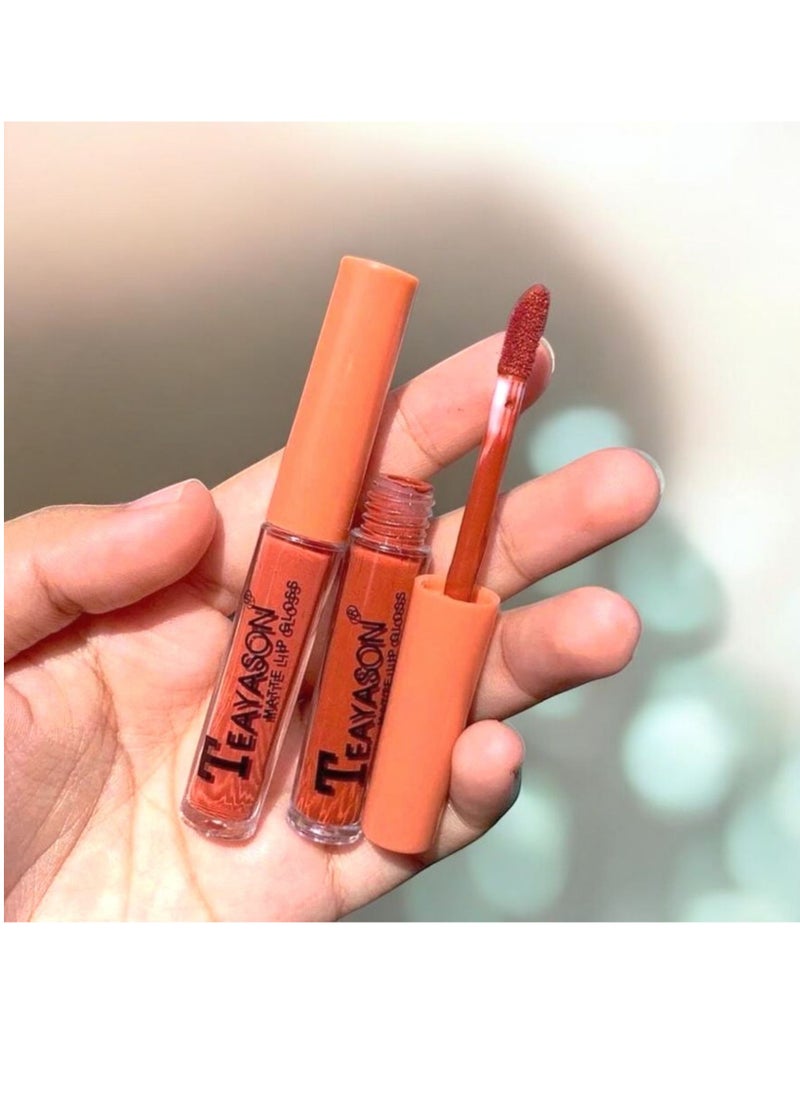 TEAYASON - Teayason Mini Matte Lip Gloss Set of 5 ( Travel Size ) 2 ml × 5 pcs - Image 1