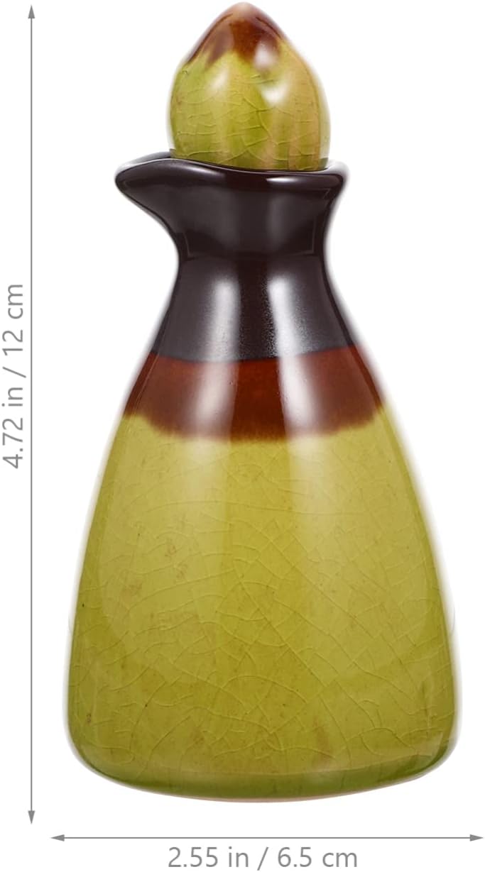 cheekyglo Ceramic Diffuser Bottle Jars with Caps Empty Reed Diffuser Bottle Fragrance Accessories for Use with DIY Perfume Essential Oils Replacement Green - Image 2