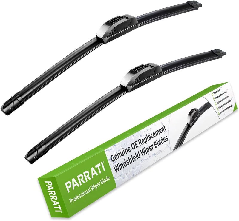 PARRATI High Performance Premium All-Season Automotive Replacement Windshield Wiper Blades 15"+15" (Set of 2) - Image 1