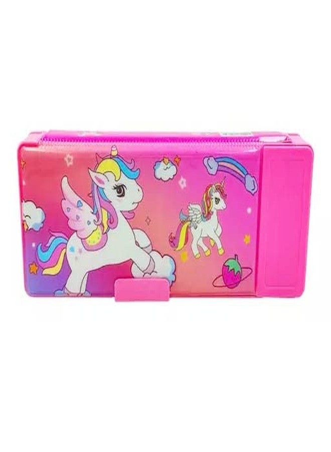 SPOCCO | Cartoon Password Pencil Box | Suitable for Girls and Boys Both | Double Sided Password | Magnetic Closure | Push Button Dual Sharpener | PC17 - Image 4