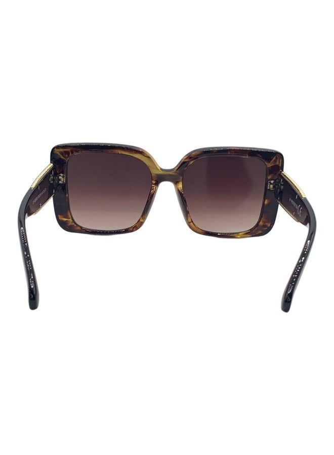 INFLUENCE GERMANY - Bold Tortoise Shell Square Sunglasses with Gold Beaded Side Detailing - Image 2
