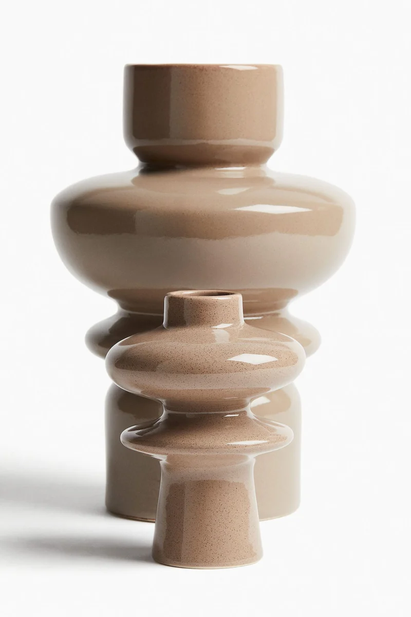 H&M Extra-small tiered stoneware vase