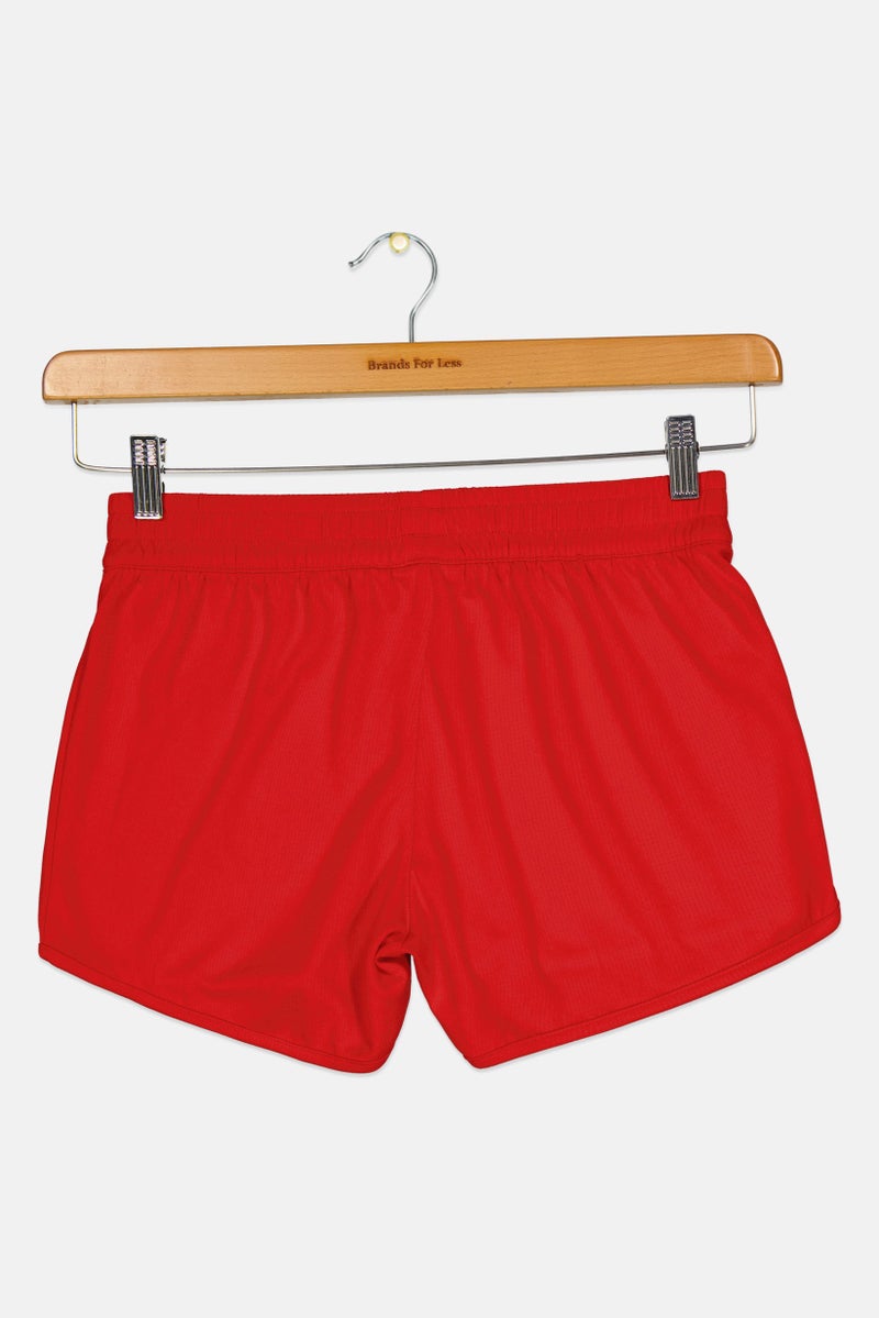 Adidas Kids Boy Brand Logo Training Shorts, Red  - Image 2