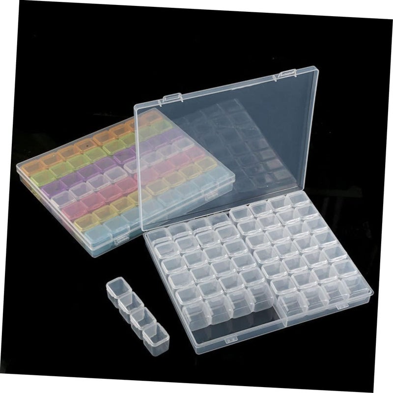 56 Grids Nail Art Storage Box Multi-Functional Organizer for Nail Supplies Design Detachable Compartments for Professionals and DIY Enthusiasts - Image 3