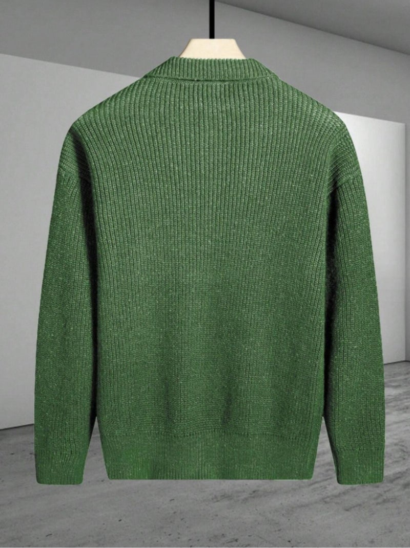 Tarz Cool Style Cool Button Detailed Regular Fit Cardigan  - Image 3