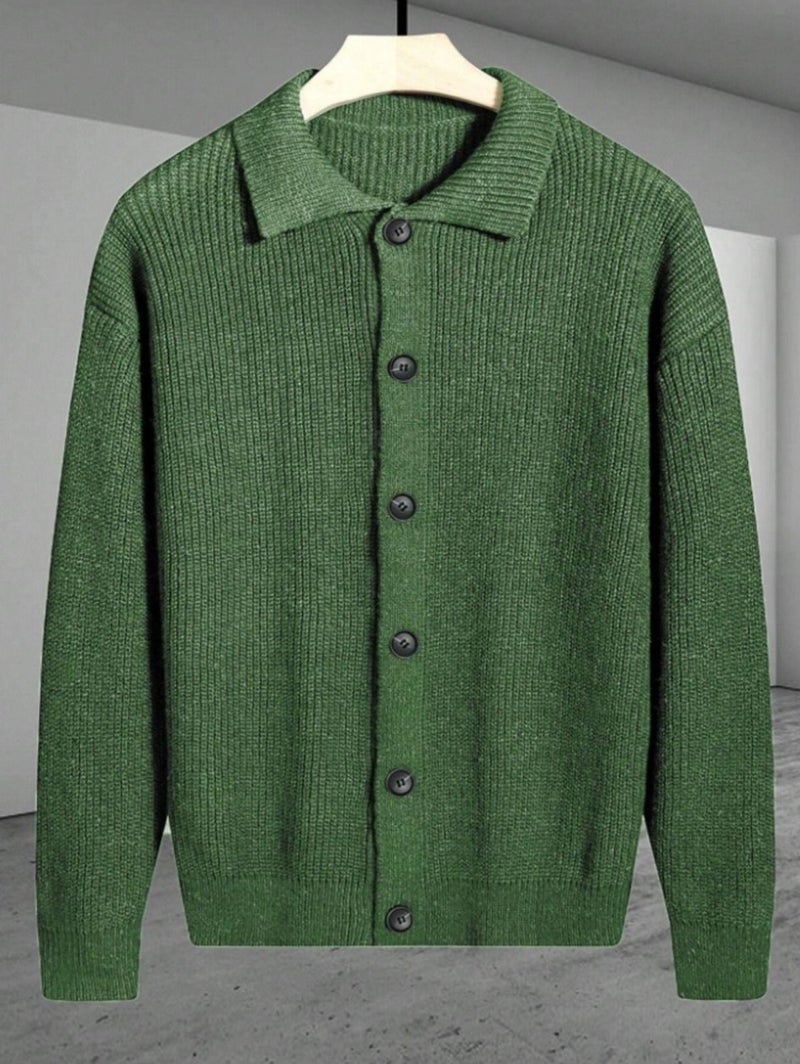 Tarz Cool Style Cool Button Detailed Regular Fit Cardigan  - Image 2
