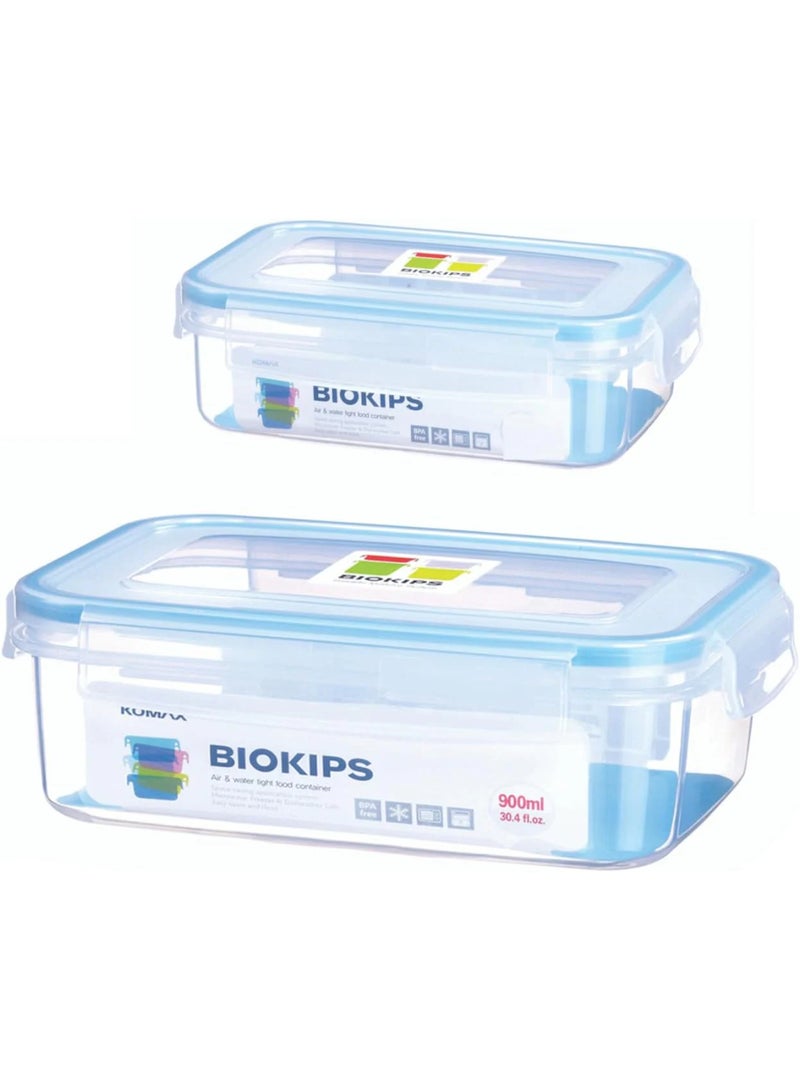 Komax BioKips Food Container 2 Pcs Set (450ml +900ml) - Image 1