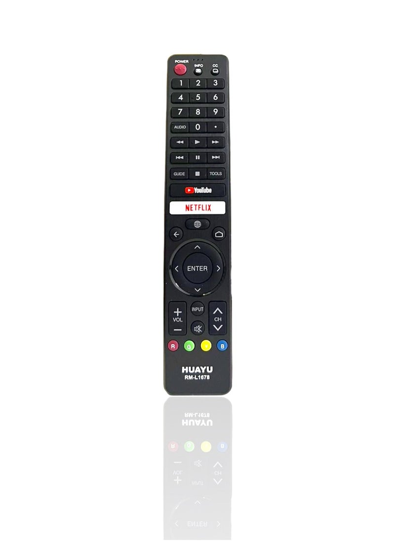 هوايو - جهاز تحكم عن بعد (ريموت) لجهاز تلفزيون شارب SHARP LCD LED الذكي ,RM-L 1678 - Image 1