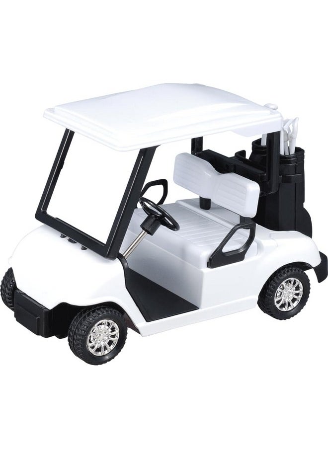 PowerTRC PowerTRC 6 Pcs Diecast Toy Golf Carts with Clubs, Mini Metal Alloy Die Cast Pullback Display Model Desk Decor Golf Cart Cake Decorations Topper (4.75 inches)  - Image 4