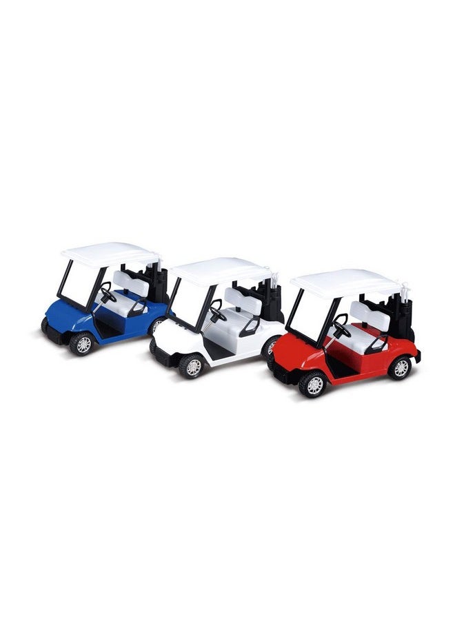 PowerTRC PowerTRC 6 Pcs Diecast Toy Golf Carts with Clubs, Mini Metal Alloy Die Cast Pullback Display Model Desk Decor Golf Cart Cake Decorations Topper (4.75 inches)  - Image 5