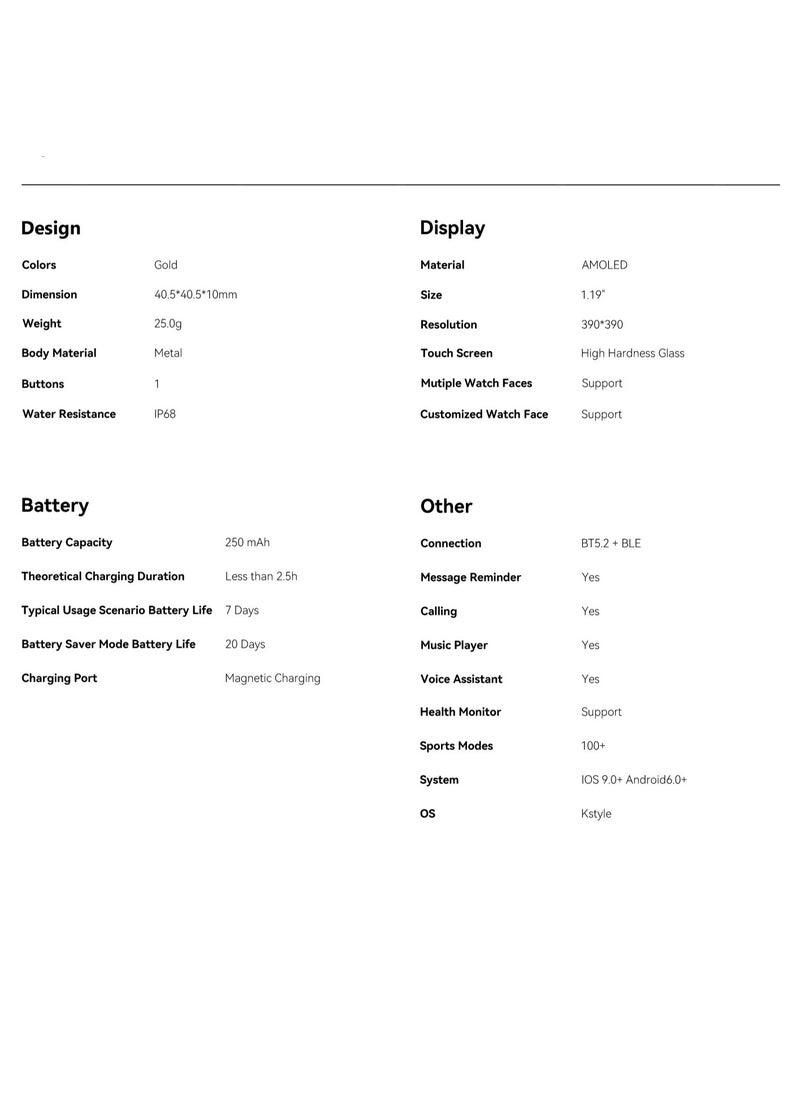 KIESLECT - Kieslect Lady Smart Watch Pura - Image 1
