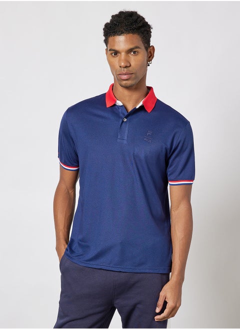 Contrast Collar Polo