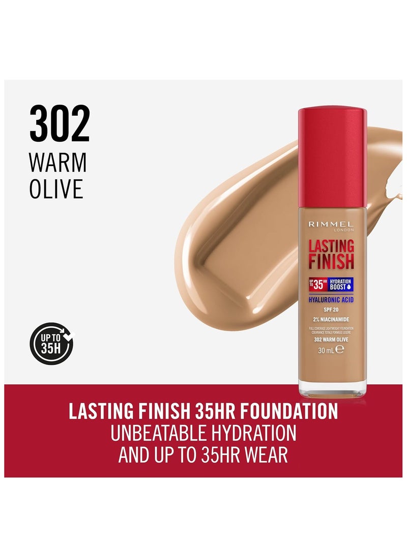 Lasting Finish Full Coverage Light Weight Foundation 302 - 30ml