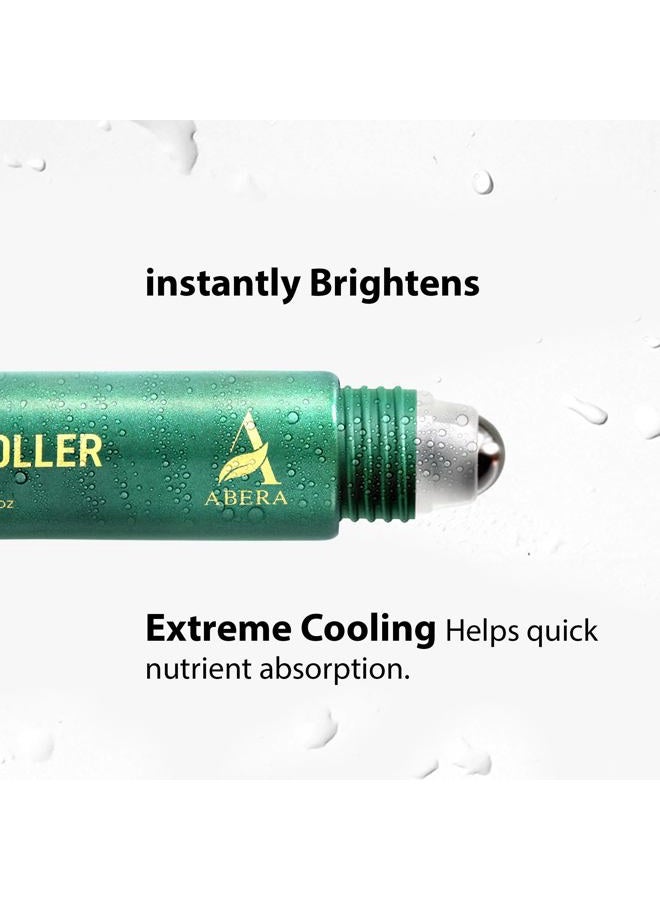Abera Eye Roller Serum with Mint Essence, Vitamin C and Peptides - Energizing Serum for Dark Circles and Puffiness, Fine Lines Serum, 0.34 fl oz - Image 4