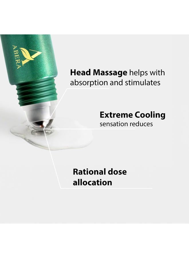 Abera Eye Roller Serum with Mint Essence, Vitamin C and Peptides - Energizing Serum for Dark Circles and Puffiness, Fine Lines Serum, 0.34 fl oz - Image 3