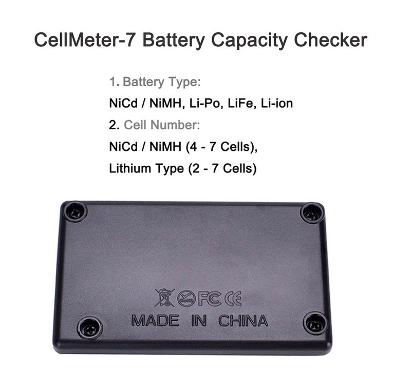 FPVking RC CellMeter-7 Digital Battery Capacity Checker Controller Tester for LiPo LiFe Li-ion NiMH Nicd - Image 3