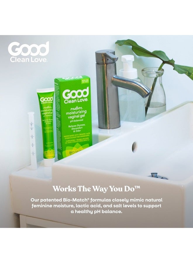 Good Clean Love جل ترطيب مهبلي، متوازن الحموضة، قائم على الماء مع الألوة فيرا وحمض اللاكتيك، يقلل من الجفاف والانزعاج والرائحة للنساء، 2 أونصة - Image 3