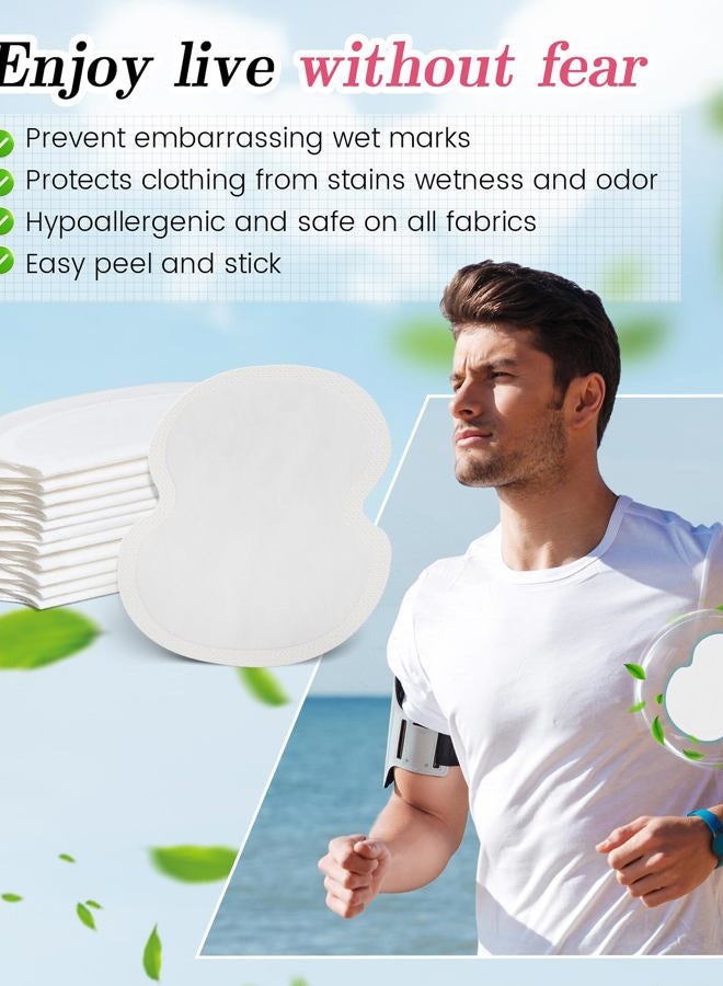Aoeoun Large Disposable Underarm Sweat Pads for Women & Men (100 Pcs) – Invisible, Adhesive Sweat Guards for Armpit & Under Breast, Sweat Absorbing Pads, No Stains, Perfect for Travel & Daily Life - Image 4