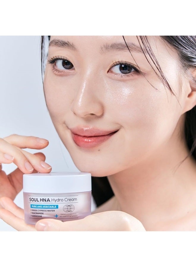 IZEZE Soul HNA Hydro Cream 50ml - High Moisture Daily Facial Cream, Cypress Water Soothing Care for All Skin Types - Image 3