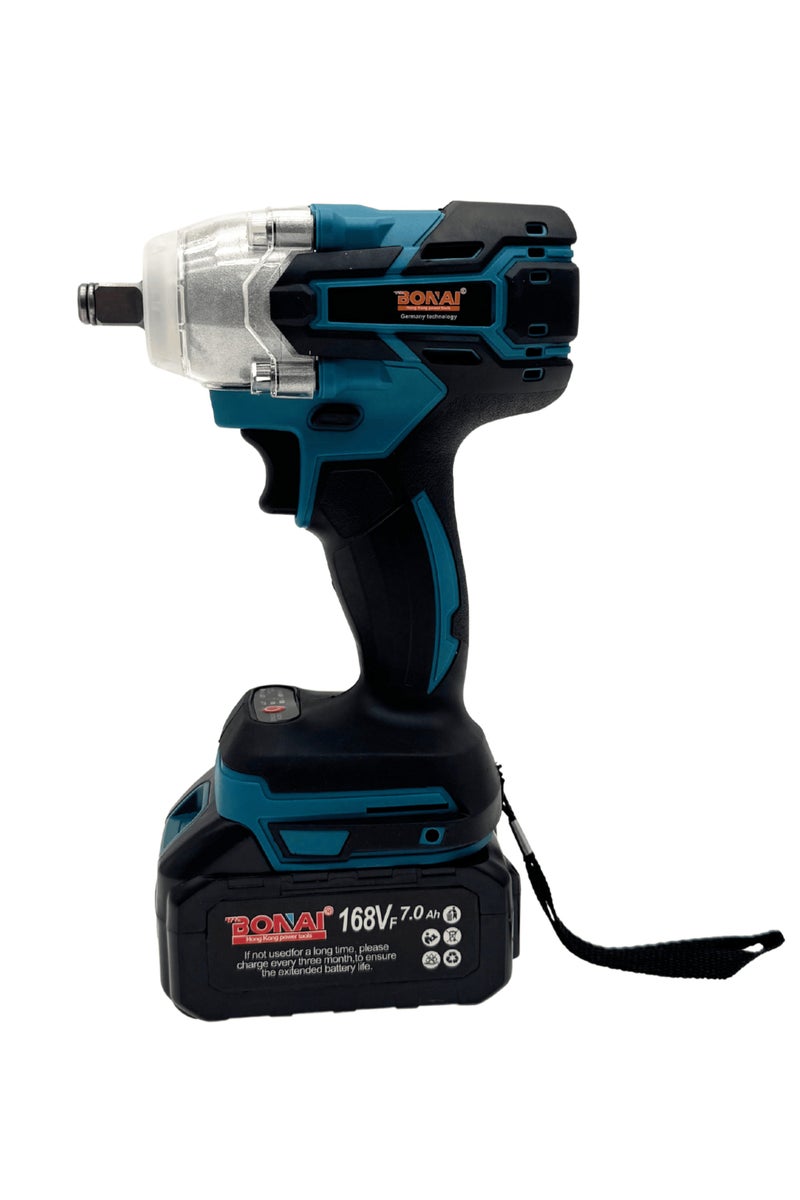 BONAI BN-HK47 4-in-1 Cordless Brushless Power Tool Set with Drill, Impact Wrench, Hammer Drill, Grinder, 2 Batteries, Charger and Accessories for Wood, Metal, Concrete and Home Projects - Image 3