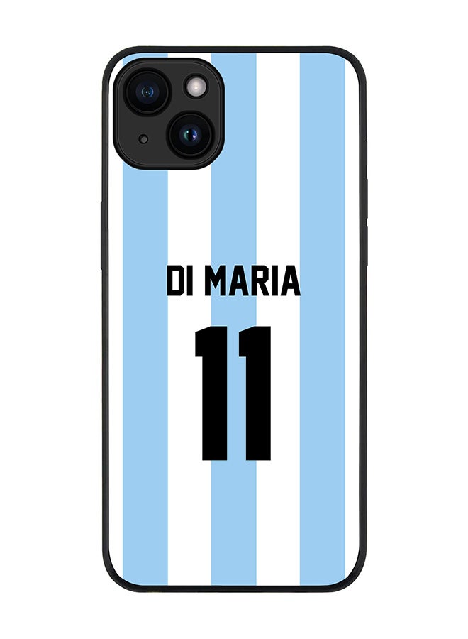 Stylizedd Cover for iPhone 15 Plus Case Rugged Black Slim fit Flexible Protective Phone Cases - Football Team - ArgentinaPlayer Name - Di Maria - Image 1