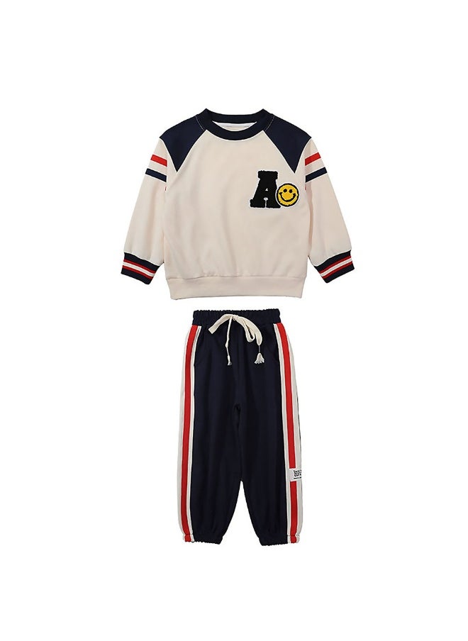 Casual Letter A Monogram Designed Cream & Navy 2Pcs Track Suit Set For Kids & Tweens-10-11Y - pzsku/ZB9EC6DD70907AC00CC76Z/45/_/1740399054/bfe0dc48-3350-4d3d-865f-cbb81a4da8c6