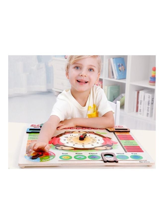 NIBEMINENT Wooden Calendar Weather Clock - Image 2