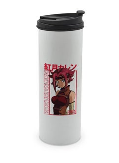 Code Geass White Tumbler For Hot Drinks Code Geass White Tumbler Kallen Kouzuki Travel Coffee Tumbler Kallen Stadtfeld Lelouch Of The Rebellion-Waifu Anime