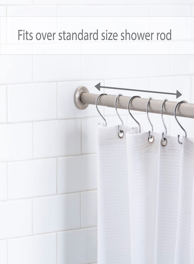 Bath Bliss 12 Pack S-Hook Shower Curtain Rings | Bathroom | Metal S Shaped Hooks | Easy Glide | Easy to Install | Hang Mugs, Pans, Towels | Chrome - Image 3