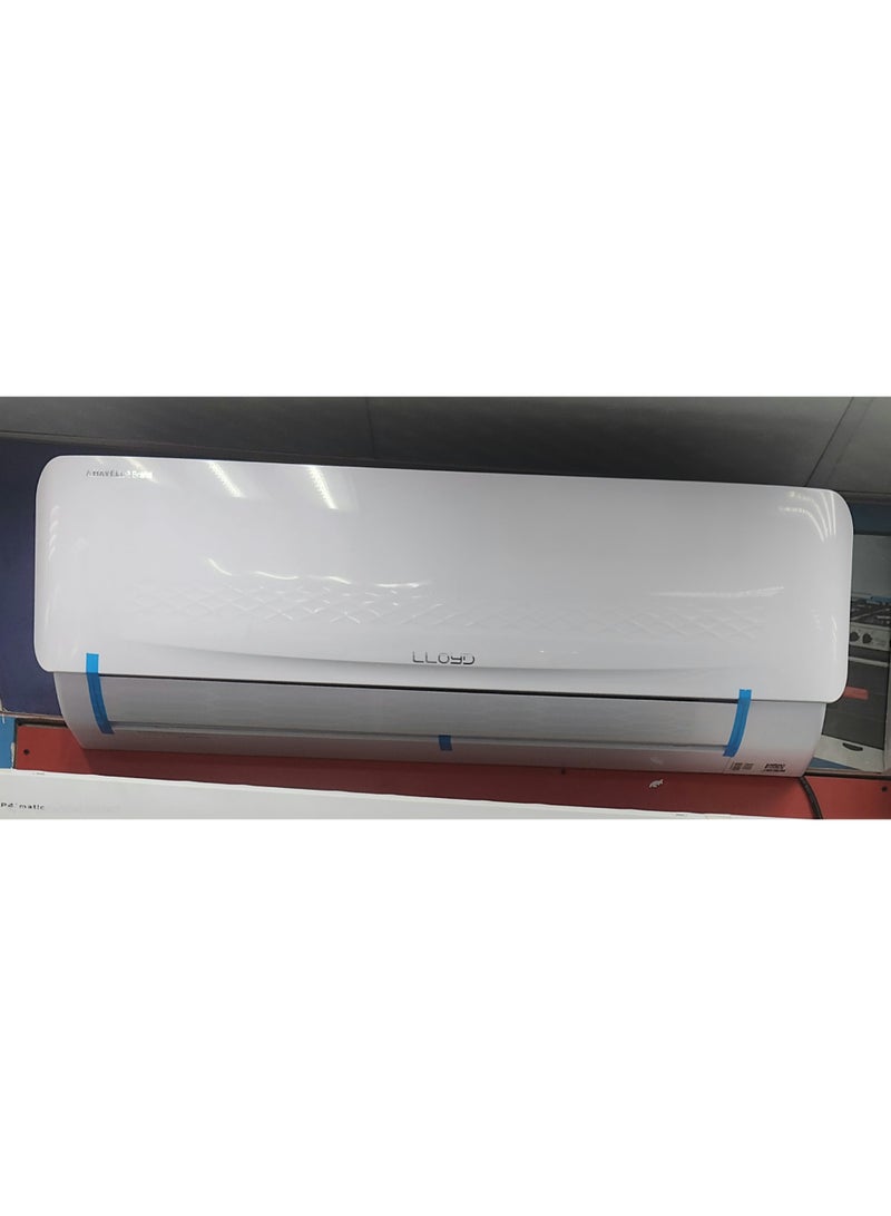 Lloyd 1.5 Ton Non-Inverter Split Air Conditioner. Model GOS18B21WACK - 18,000 BTU High-Performance Cooling, T3 Climate Rating for Extreme Heat, Eco-Friendly R-410A Refrigerant, Auto- Restart Function, Four-Way Air Swing, Sleek White Design - Ideal for Medium- Sized Rooms and Offices - Image 3