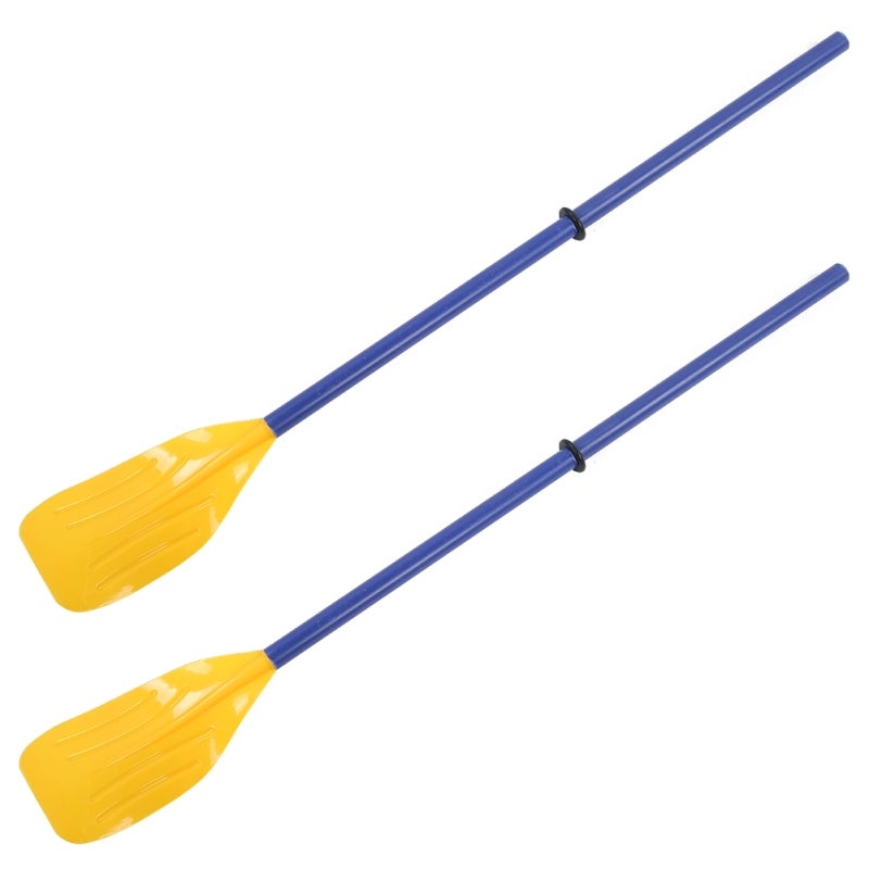 Boat Oars: 2-Piece ABS Plastic Paddles - Non-Slip Handle Drip Loop Firm Button Connector for Leisure Boats Canoes Lifeboats Emergency Situations - Image 5