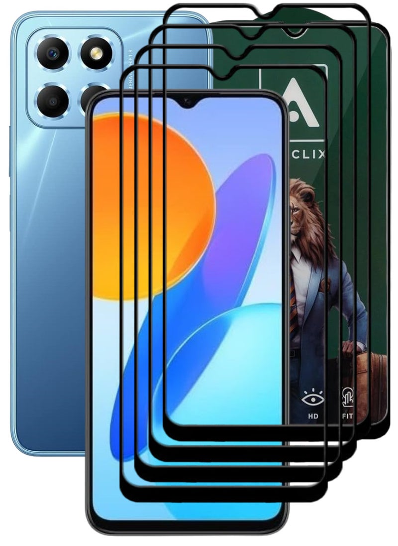 ACLIX 4 Pieces Antistatic ESD Dustproof Premium Quality High Definition Tempered Glass Screen Protector Designed For Honor X6 - Image 1