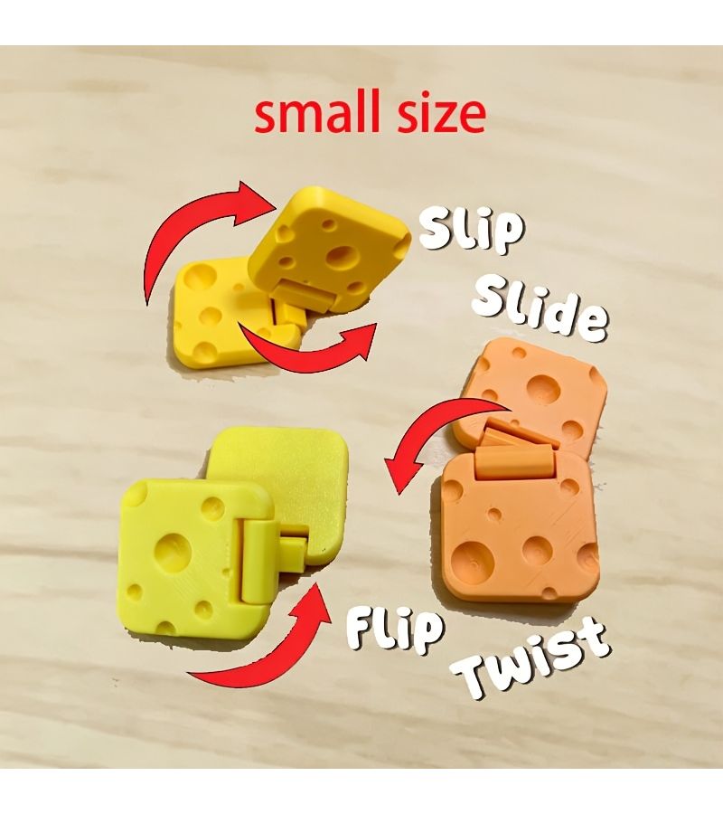 yellow Egg Shaped Fidget Spinner Slider Push Pop Stress Relief Toy - Image 1