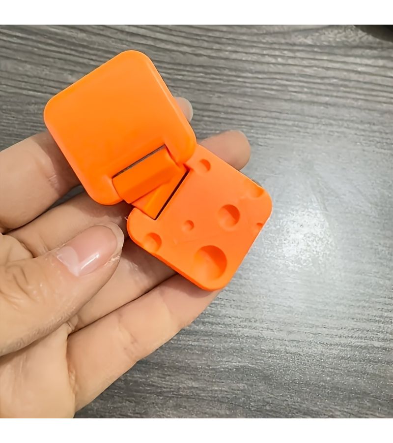 yellow Egg Shaped Fidget Spinner Slider Push Pop Stress Relief Toy - Image 3