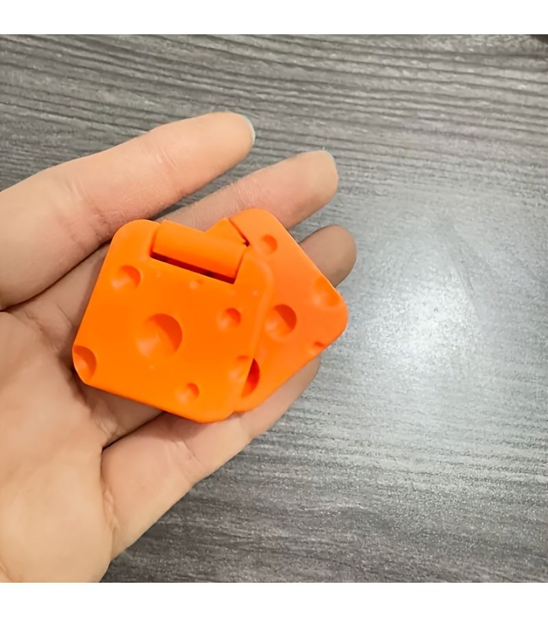 yellow Egg Shaped Fidget Spinner Slider Push Pop Stress Relief Toy - Image 4