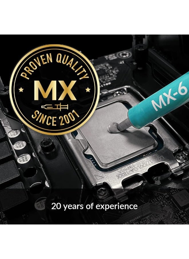 MX-6 Thermal Paste 4g – High-Performance, Non-Conductive Thermal Compound for CPUs, GPUs, Controllers & Laptops - Image 2