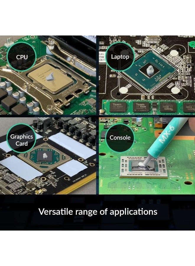 MX-6 Thermal Paste 4g – High-Performance, Non-Conductive Thermal Compound for CPUs, GPUs, Controllers & Laptops - Image 3