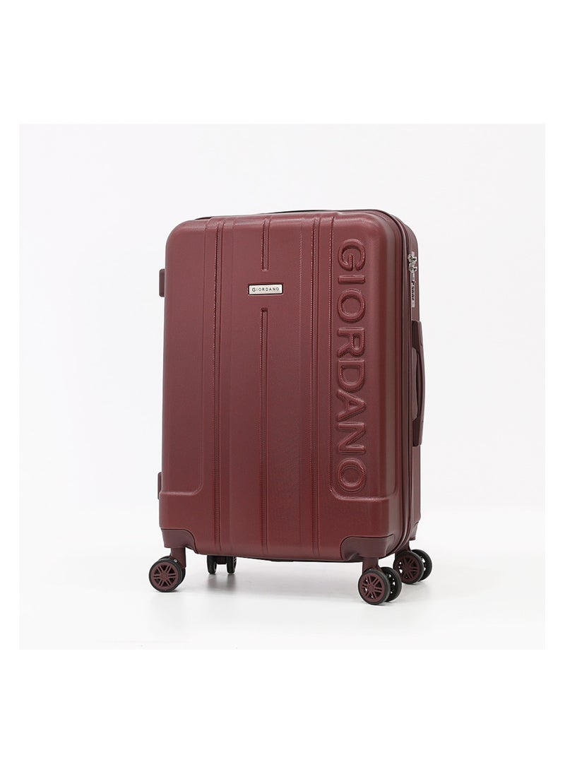 GIORDANO Hardshell Luggage Trolley Bag 3 Pieces Set,Burgundy (S-20",M-24",L-28")  - Image 2