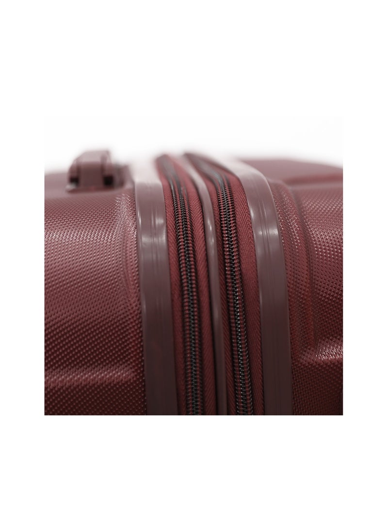 GIORDANO Hardshell Luggage Trolley Bag 3 Pieces Set,Burgundy (S-20",M-24",L-28")  - Image 5