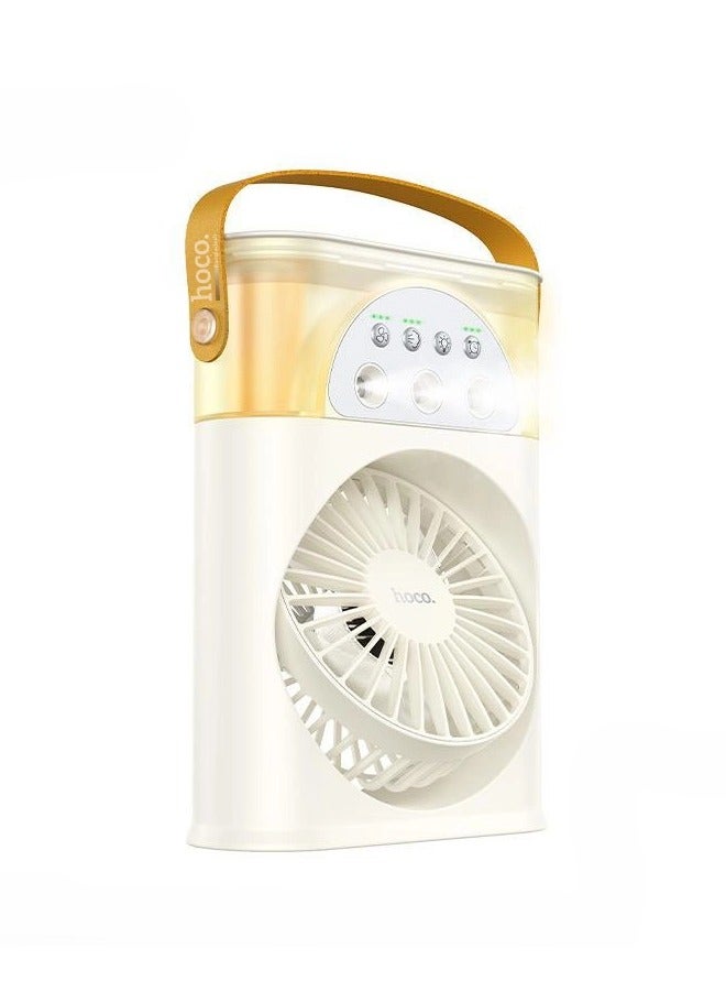 هوكو مرطب سطح المكتب 2 في 1 مع مروحة بثلاث سرعات ورأس دوار 180 درجة وإضاءة محيطة مهدئة للمنزل أو المكتب أو السيارة - Image 2