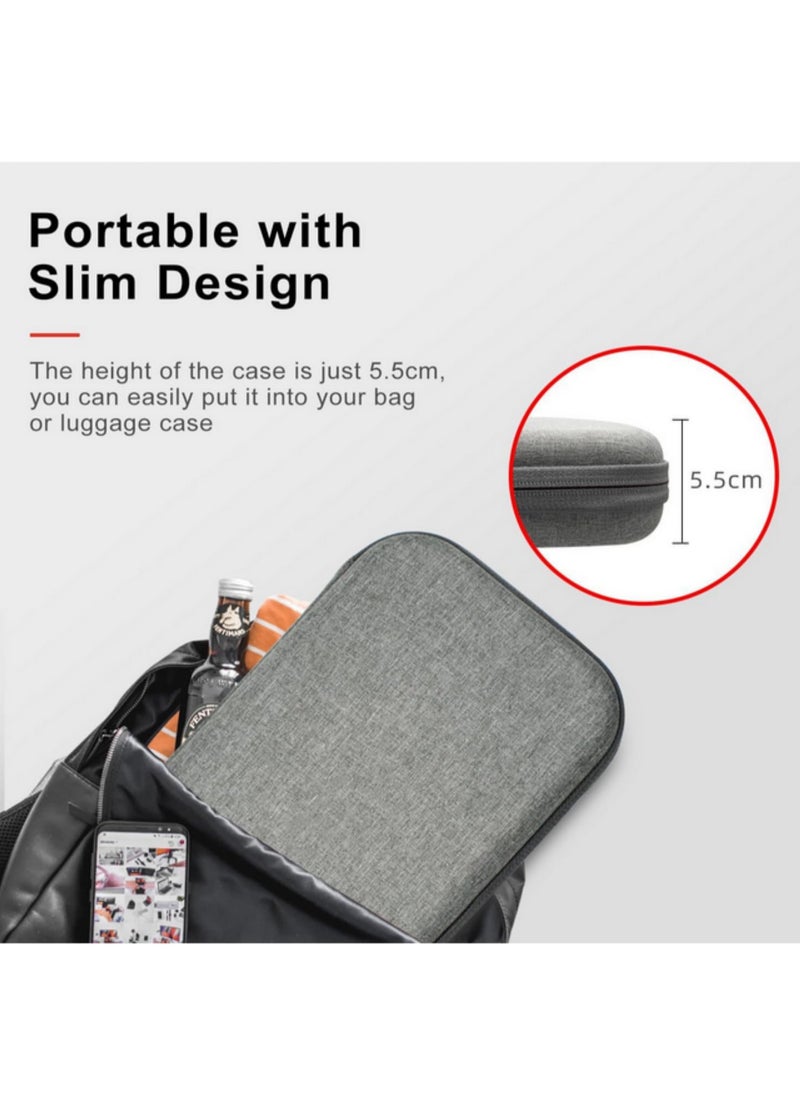 Generic Carrying Case Portable Storage Bag for Insta360 X3/X4 & for GoPro Hero, Shockproof Waterproof EVA Hard Shell with Detachable Organizer, Soft Interior, Mesh Pocket for Accessories (5.5cm Slim)  - Image 3