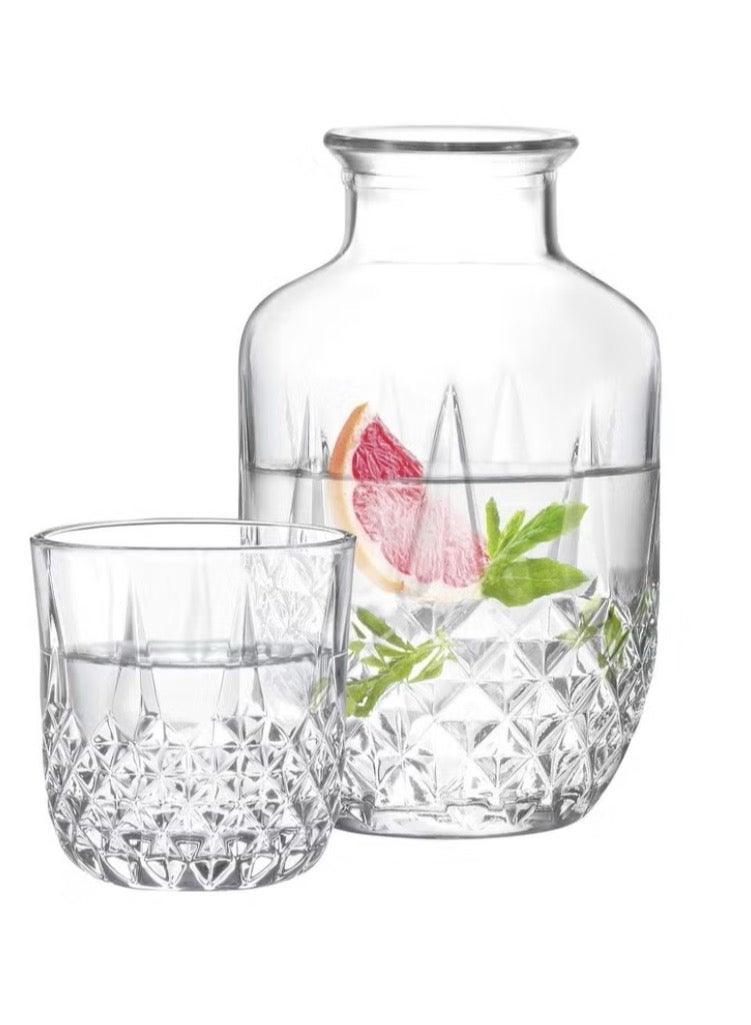 Water drinking vessel with a transparent glass cup 20x20x20 cm - Image 1
