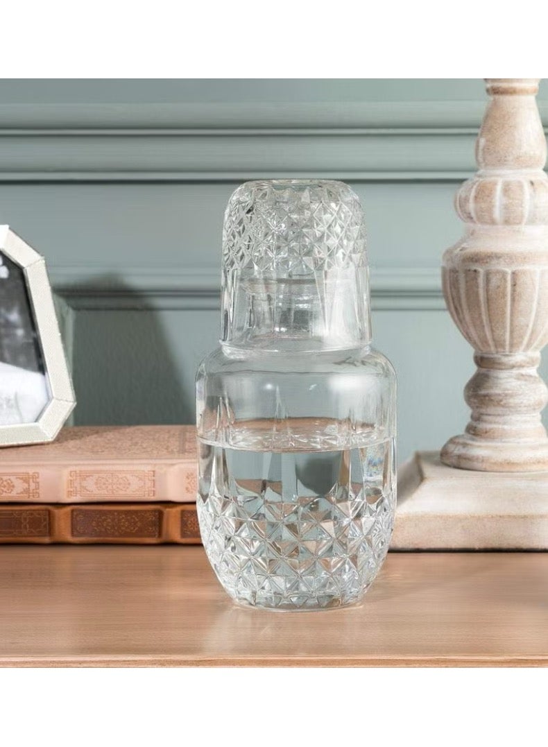 Water drinking vessel with a transparent glass cup 20x20x20 cm - Image 2