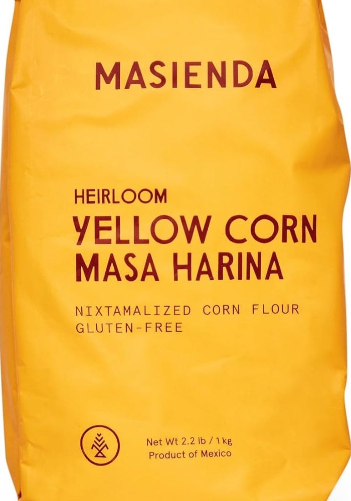 Masienda ماسييندا هيرلوم دقيق الذرة الأصفر - دقيق الذرة المعالج بالنيكستامال (عبوة 2.2 رطل من 2) - Image 1