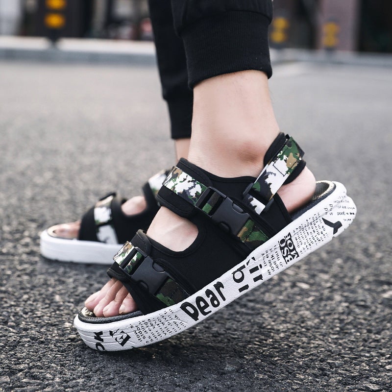 Men'S Sandals 2023 New Summer Versatile Dual-Use Sandals Men'S Outer Wear Non-Slip Soft Bottom Beach Shoes Men'S Slippers - Image 1