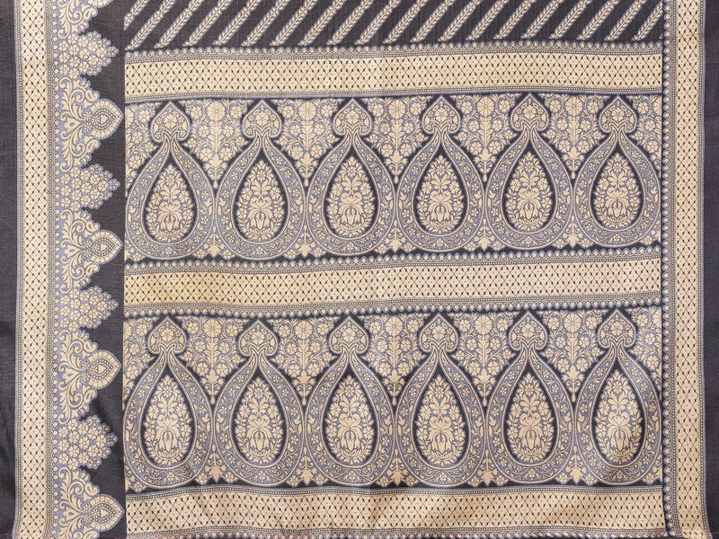 YASHIKA ياشيكا ساري نسائي من الحرير الفني المنسوج والمطبوع مع خامة بلوزة غير مخيطة (AZ-YS-P1-BINDU RED) - Image 4