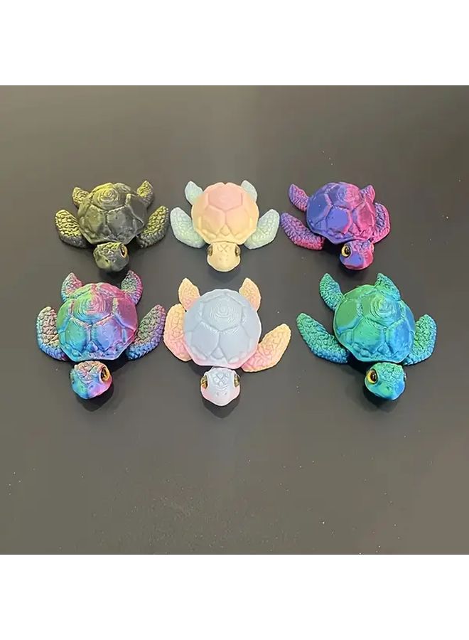 2Pcs 3D Printed Turtle Robot with Moving Limbs Desktop Decoration Gift - Image 5