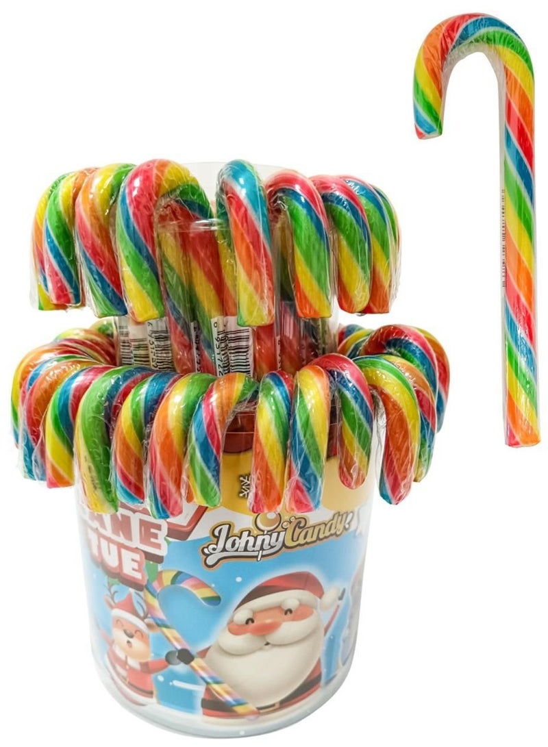 Johny Candy Cane Fruity Flavoured Individually Wrapped 20g 60 Count