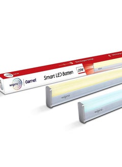 Wipro Wipro Next Smart Wi-Fi 20W CCT LED Batten, LED Smart Tube Light, White Tunable, Dimmable, Compatible with Amazon Alexa and Google Assistant , Pack of 1